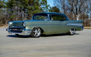 This custom hot road is based on a 1957 Chevrolet Bel Air custom and it is much, much more powerful than you think